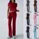 Diyun Cross-border Foreign Trade European and American Women's Clothing 2025 Spring/Summer Elegant Solid Color round neck Urban Casual Fashion Set for women Diyun Cross-border Foreign Trade European and American Women's Clothing 2025 Spring/Summer Elegant Solid Color round neck Urban Casual Fashion Set for women