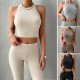 Diyun Amazon Cross-border European and American Women's Clothing 2024 Spring/Summer New sleeveless Slim Sporty Casual set