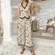 Diyun Cross-border 2025 Spring/Summer Bosimi Asian, European and American Style Printed Lace cardigan Vest Long Pants Set Women's Clothing Diyun Cross-border 2025 Spring/Summer Bosimi Asian, European and American Style Printed Lace cardigan Vest Long Pants Set Women's Clothing