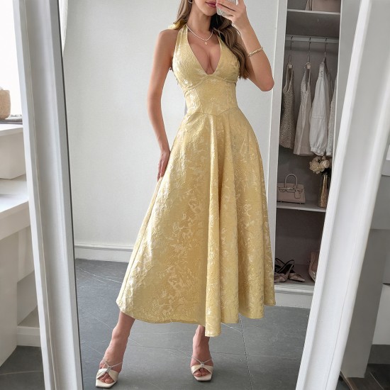 Diyun's elegant European and American evening gowns, halter waisted long dresses, women's wear, Spring/Summer 2025 Amazon Independent Store Diyun's elegant European and American evening gowns, halter waisted long dresses, women's wear, Spring/Summer 2025 Amazon Independent Store