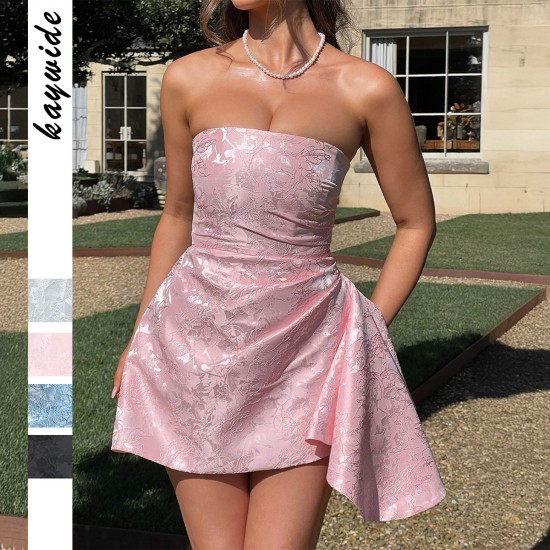 Diyun Cross-border European and American party Evening Dress, socialite style strapless dress women's clothing, Spring/Summer 2025 Amazon Export Diyun Cross-border European and American party Evening Dress, socialite style strapless dress women's clothing, Spring/Summer 2025 Amazon Export