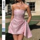 Diyun Cross-border European and American party Evening Dress, socialite style strapless dress women's clothing, Spring/Summer 2025 Amazon Export Diyun Cross-border European and American party Evening Dress, socialite style strapless dress women's clothing, Spring/Summer 2025 Amazon Export