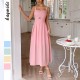 Diyun European and American Casual vacation halter high-end long dress Women's clothing Spring/Summer 2025 Amazon Independent Store Diyun European and American Casual vacation halter high-end long dress Women's clothing Spring/Summer 2025 Amazon Independent Store