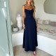 Diyun Cross-border European and American elegant halter A-line long dress for women's clothing 2025 summer independent store on Amazon Diyun Cross-border European and American elegant halter A-line long dress for women's clothing 2025 summer independent store on Amazon