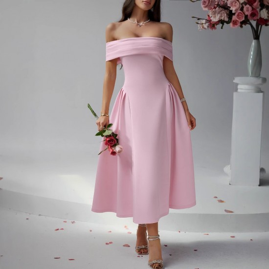Diyun Cross-border European and American party Evening dress, one-shoulder wraparound dress for women's clothing, Spring/Summer 2025 Amazon dress Diyun Cross-border European and American party Evening dress, one-shoulder wraparound dress for women's clothing, Spring/Summer 2025 Amazon dress