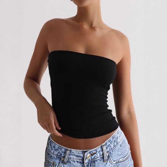 Diyun Cross-border European and American yoga wear, sporty and sexy strapless vest women's clothing, Amazon Independent foreign Trade Station for Summer 2025 Diyun Cross-border European and American yoga wear, sporty and sexy strapless vest women's clothing, Amazon Independent foreign Trade Station for Summer 2025