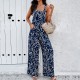 Diyun Amazon's European and American women's clothing cross-border 2024 Spring/Summer export elegant and loose sleeveless printed jumpsuit Diyun Amazon's European and American women's clothing cross-border 2024 Spring/Summer export elegant and loose sleeveless printed jumpsuit
