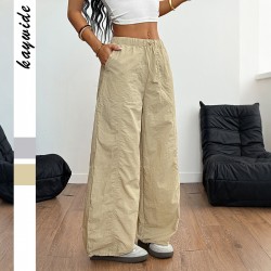 Diyun Cross-border European and American casual simple strapless straight-leg trousers for women's wear, Summer 2025 Amazon Independent Store