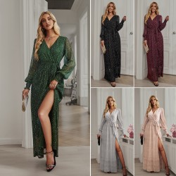 Diyun independently designs mid-length dresses and evening gowns for Amazon in Europe and America, which are high-end and fashionable for gatherings