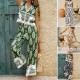 Di Yun's Spring/Summer 2025 casual vacation style Bohemian print contrasting color waistcoat top long pants set women's wear Di Yun's Spring/Summer 2025 casual vacation style Bohemian print contrasting color waistcoat top long pants set women's wear