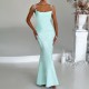 Diyun Cross-border European and American elegant evening dress, hip-hugging halter dress for children, Summer 2025 Amazon