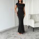 Di Yun's Spring/Summer 2025 cross-border Amazon dress for women is a sexy, slimming, off-the-shoulder short-sleeved one-step body-hugging dress Di Yun's Spring/Summer 2025 cross-border Amazon dress for women is a sexy, slimming, off-the-shoulder short-sleeved one-step body-hugging dress