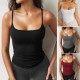 Diyun 2025 Spring/Summer Cross-border European and American Y2K women's solid color sexy and slimming outdoor knitted halter top