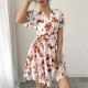 Diyun European and American Casual vacation printed short-sleeved cake dress, skirt, dress, women's clothing, Spring/Summer 2025, Amazon Diyun European and American Casual vacation printed short-sleeved cake dress, skirt, dress, women's clothing, Spring/Summer 2025, Amazon