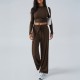 Diyun Cross-border European and American Yoga Exercise long-sleeved top with long Pants Women's Set for Spring/Summer 2025 Amazon Independent Store