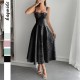 Diyun Cross-border European and American elegant style halter jacquard long dress for women's clothing 2025 summer Independent store on Amazon Diyun Cross-border European and American elegant style halter jacquard long dress for women's clothing 2025 summer Independent store on Amazon