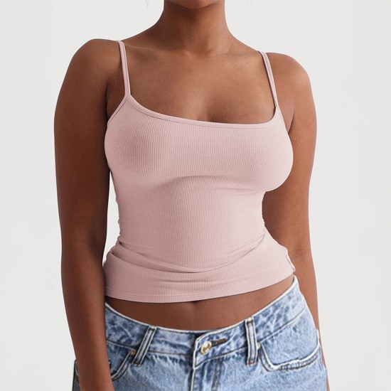 Diyun Cross-border European and American sports yoga Wear small halter Vest Women's clothing 2025 Summer Amazon Foreign Trade Independent Station Diyun Cross-border European and American sports yoga Wear small halter Vest Women's clothing 2025 Summer Amazon Foreign Trade Independent Station