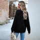 Diyun European and American cross-border Amazon round-neck sweater Women's 2023 Autumn/Winter Export Women's long-sleeved knitted sweater top Diyun European and American cross-border Amazon round-neck sweater Women's 2023 Autumn/Winter Export Women's long-sleeved knitted sweater top