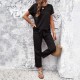 Diyun European and American Women's Clothing Amazon Trade 2024 Spring/Summer Casual Short-sleeved top and long Pants Set Diyun European and American Women's Clothing Amazon Trade 2024 Spring/Summer Casual Short-sleeved top and long Pants Set
