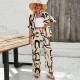 Diyun Cross-border European and American Women's Clothing Bohemian Vacation Style 2025 Spring/Summer Casual Printed short-sleeved pants Set Diyun Cross-border European and American Women's Clothing Bohemian Vacation Style 2025 Spring/Summer Casual Printed short-sleeved pants Set