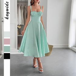 Diyun Cross-border European and American elegant evening dress for children 2025 summer Amazon halter long dress