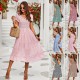 Self-developed and designed Amazon stylish commuter dress for women, A flowing mid-sized A-line dress for all four seasons Self-developed and designed Amazon stylish commuter dress for women, A flowing mid-sized A-line dress for all four seasons