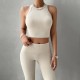 Diyun Amazon Cross-border European and American Women's Clothing 2024 Spring/Summer New sleeveless Slim Sporty Casual set