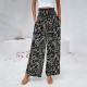 Diyun's European and American women's clothing cross-border Amazon Spring/Summer export, elegant and stylish cotton printed loose wide-leg pants Diyun's European and American women's clothing cross-border Amazon Spring/Summer export, elegant and stylish cotton printed loose wide-leg pants