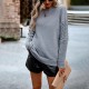 Diyun European and American cross-border Amazon round-neck sweater Women's 2023 Autumn/Winter Export Women's long-sleeved knitted sweater top Diyun European and American cross-border Amazon round-neck sweater Women's 2023 Autumn/Winter Export Women's long-sleeved knitted sweater top
