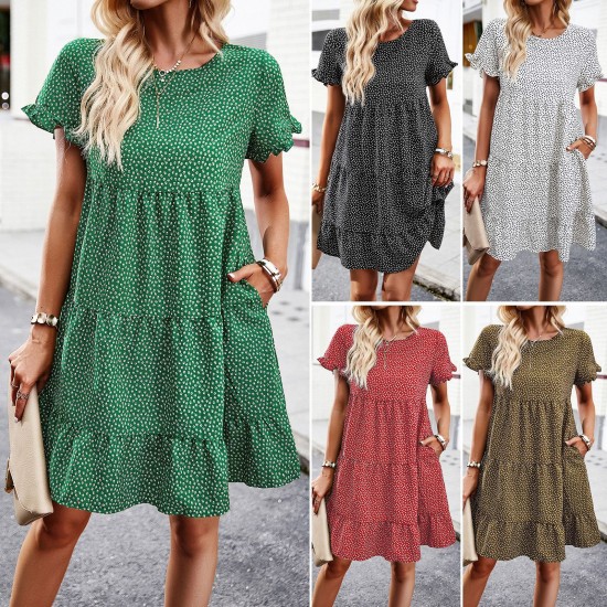 Diyun's European and American cross-border Amazon casual vacation print dress for Spring/Summer 2023, with a unique ranch style Diyun's European and American cross-border Amazon casual vacation print dress for Spring/Summer 2023, with a unique ranch style