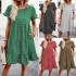 Diyun's European and American cross-border Amazon casual vacation print dress for Spring/Summer 2023, with a unique ranch style