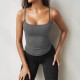 Diyun 2025 Spring/Summer Cross-border European and American Y2K women's solid color sexy and slimming outdoor knitted halter top