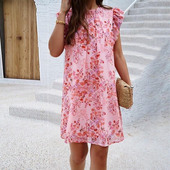Diyun Cross-border Dress Amazon Spring/Summer 2024 export elegant printed sleeveless dress Diyun Cross-border Dress Amazon Spring/Summer 2024 export elegant printed sleeveless dress