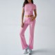 Diyun Cross-border Foreign Trade European and American Women's Clothing 2025 Spring/Summer Elegant Solid Color round neck Urban Casual Fashion Set for women Diyun Cross-border Foreign Trade European and American Women's Clothing 2025 Spring/Summer Elegant Solid Color round neck Urban Casual Fashion Set for women