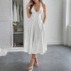 Diyun Cross-border European and American elegant halter and cinched-waist long dress women's clothing 2025 Summer Independent store on Amazon Diyun Cross-border European and American elegant halter and cinched-waist long dress women's clothing 2025 Summer Independent store on Amazon