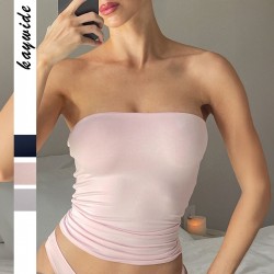 Diyun Cross-border European and American yoga wear, sporty and sexy strapless vest women's clothing, Amazon Independent foreign Trade Station for Summer 2025