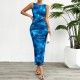 Diyun Foreign Trade Women's Clothing Cross-border Amazon Independent Station 2024 Spring/Summer Stylish, Slimming sleeveless mesh dress