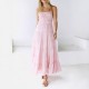 Diyun Cross-border European and American vacation casual style sexy halter lace-up dress for women, Spring/Summer 2025 Amazon Export