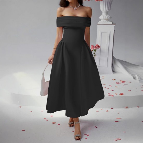 Diyun Cross-border European and American party Evening dress, one-shoulder wraparound dress for women's clothing, Spring/Summer 2025 Amazon dress Diyun Cross-border European and American party Evening dress, one-shoulder wraparound dress for women's clothing, Spring/Summer 2025 Amazon dress