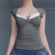 Di Yun's Spring/Summer 2025 Amazon Cross-border European and American Y2K Sexy Slimming Knitted lace short-sleeved top Women's T-shirt Di Yun's Spring/Summer 2025 Amazon Cross-border European and American Y2K Sexy Slimming Knitted lace short-sleeved top Women's T-shirt