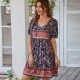 Self-designed casual vacation-style dress 2023 summer printed fresh and delicate dress, light luxury and ethereal Self-designed casual vacation-style dress 2023 summer printed fresh and delicate dress, light luxury and ethereal