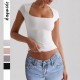 Diyun Cross-border European and American yoga wear, sports elastic slimming T-shirt women's clothing, Summer 2025 Amazon Independent foreign Trade Station Diyun Cross-border European and American yoga wear, sports elastic slimming T-shirt women's clothing, Summer 2025 Amazon Independent foreign Trade Station