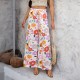 Diyun Cross-border Women's Clothing 2025 Spring/Summer European and American Bohemian vacation Style cotton print Versatile casual pants Diyun Cross-border Women's Clothing 2025 Spring/Summer European and American Bohemian vacation Style cotton print Versatile casual pants