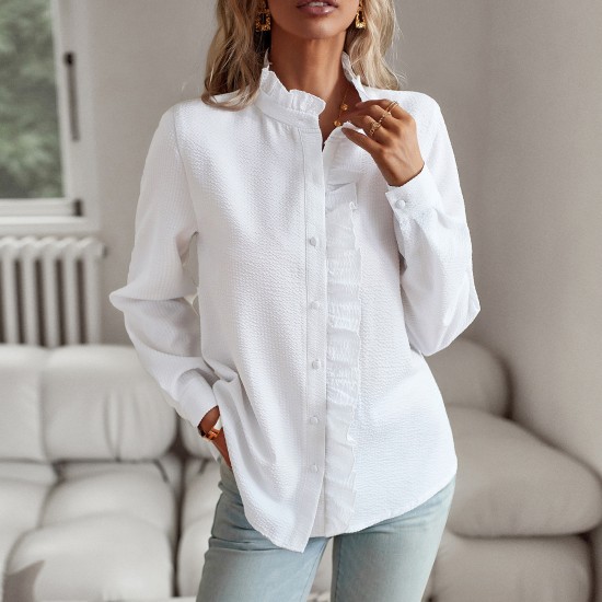 Diyun European and American cross-border long-sleeved shirt for women, Spring/Summer 2025 Amazon Independent Station, elegant commuting top Diyun European and American cross-border long-sleeved shirt for women, Spring/Summer 2025 Amazon Independent Station, elegant commuting top