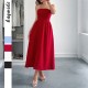 Diyun Cross-border European and American elegant strapless A-line dress for women's clothing 2025 summer independent store on Amazon Diyun Cross-border European and American elegant strapless A-line dress for women's clothing 2025 summer independent store on Amazon