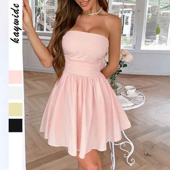 Diyun Cross-border European and American elegant style slow strapless dress women's clothing Spring/Summer 2025 Amazon Independent Store Diyun Cross-border European and American elegant style slow strapless dress women's clothing Spring/Summer 2025 Amazon Independent Store