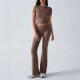 Diyun Cross-border European and American women's Clothing Amazon Spring/Summer 2025 Export Casual Solid Color Slimming Short-sleeved long Pants Set Diyun Cross-border European and American women's Clothing Amazon Spring/Summer 2025 Export Casual Solid Color Slimming Short-sleeved long Pants Set