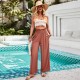 Diyun Cross-border Women's Clothing Amazon Spring/Summer 2024 Export Style Casual Solid Color Loose wide-leg trousers Diyun Cross-border Women's Clothing Amazon Spring/Summer 2024 Export Style Casual Solid Color Loose wide-leg trousers