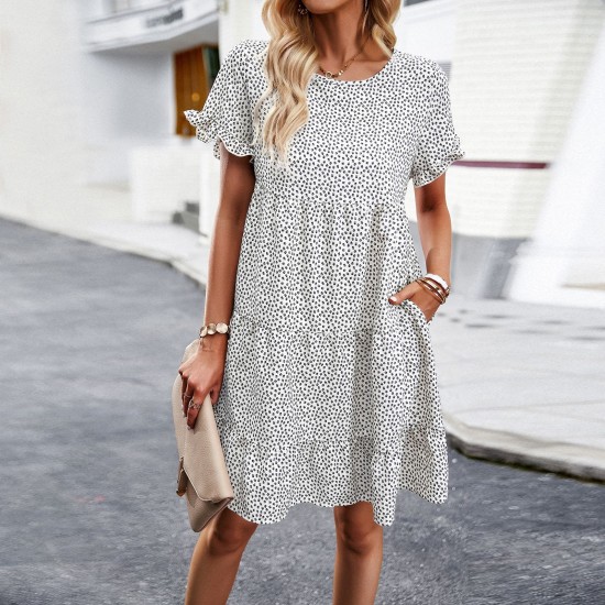 Diyun's European and American cross-border Amazon casual vacation print dress for Spring/Summer 2023, with a unique ranch style Diyun's European and American cross-border Amazon casual vacation print dress for Spring/Summer 2023, with a unique ranch style