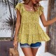 Diyun Cross-border Women's Clothing Amazon Spring/Summer 2024 Export Style Floral square Neck Top Diyun Cross-border Women's Clothing Amazon Spring/Summer 2024 Export Style Floral square Neck Top